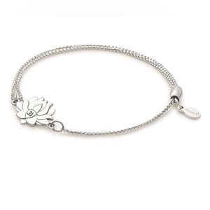 ALEX AND ANI Lotus Peace Petals Pull Chain Bracelet